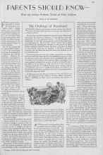 Better Homes & Gardens October 1929 Magazine Article: PARENTS SHOULD KNOW