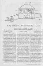 Better Homes & Gardens October 1929 Magazine Article: City Services Wherever You Live