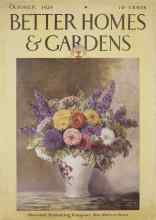 Better Homes & Gardens October 1929 Magazine Cover