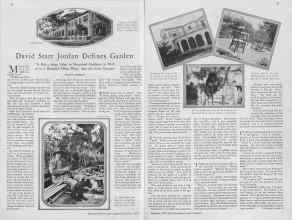 Better Homes & Gardens October 1929 Magazine Article: David Starr Jordan Defines Garden