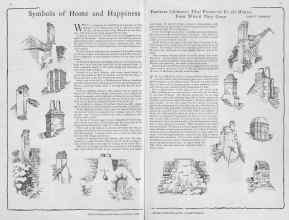 Better Homes & Gardens October 1929 Magazine Article: Symbols of Home and Happiness