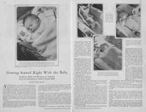 Better Homes & Gardens October 1929 Magazine Article: Getting Started Right With the Baby