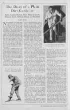 Better Homes & Gardens November 1929 Magazine Article: The Diary of a Plain Dirt Gardener