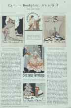 Better Homes & Gardens November 1929 Magazine Article: Card or Bookplate, It's a Gift