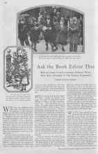Better Homes & Gardens November 1929 Magazine Article: Ask the Book Editor That
