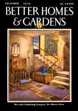Better Homes & Gardens November 1929 Magazine Cover