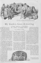 Better Homes & Gardens December 1929 Magazine Article: My Garden Goes A-visiting