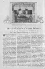 Better Homes & Gardens December 1929 Magazine Article: The Rock Garden Moves Indoors