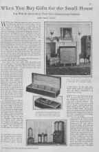Better Homes & Gardens December 1929 Magazine Article: When You Buy Gifts for the Small House