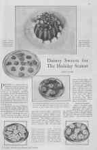 Better Homes & Gardens from 1929 | Dainty Sweets for The Holiday Season