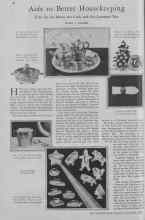 Better Homes & Gardens December 1929 Magazine Article: Aids to Better Housekeeping