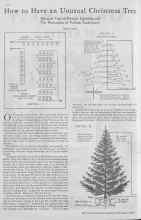 Better Homes & Gardens December 1929 Magazine Article: How to Have an Unusual Christmas Tree