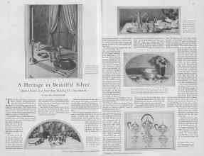 Better Homes & Gardens December 1929 Magazine Article: A Heritage in Beautiful Silver