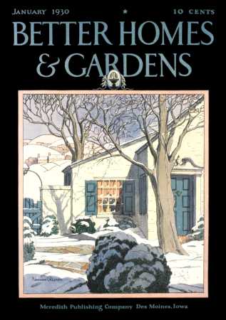 Better Homes & Gardens January 1930 Magazine Cover