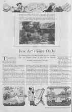 Better Homes & Gardens January 1930 Magazine Article: For Amateurs Only