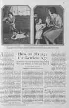 Better Homes & Gardens January 1930 Magazine Article: How to Manage the Lawless Age