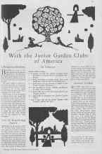 Better Homes & Gardens January 1930 Magazine Article: With the Junior Garden Clubs of America