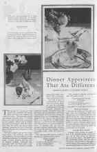 Better Homes & Gardens January 1930 Magazine Article: Dinner Appetizers That Are Different