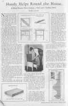 Better Homes & Gardens January 1930 Magazine Article: Handy Helps Round the House