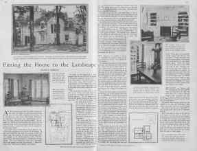 Better Homes & Gardens January 1930 Magazine Article: Fitting the House to the Landscape