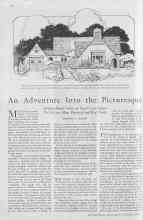 Better Homes & Gardens February 1930 Magazine Article: An Adventure Into the Picturesque