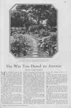 Better Homes & Gardens February 1930 Magazine Article: She Was Too Dazed to Answer
