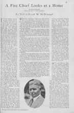 Better Homes & Gardens February 1930 Magazine Article: A Fire Chief Looks at a Home