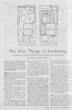 Better Homes & Gardens February 1930 Magazine Article: The First Things in Gardening
