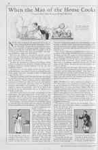 Better Homes & Gardens February 1930 Magazine Article: When the Man of the House Cooks