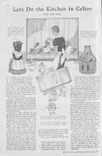 Better Homes & Gardens February 1930 Magazine Article: Let's Do the Kitchen in Calico