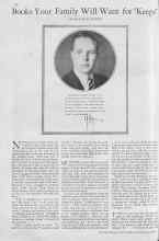 Better Homes & Gardens February 1930 Magazine Article: Books Your Family Will Want for 