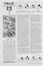 Better Homes & Gardens February 1930 Magazine Article: Exercises for the Baby