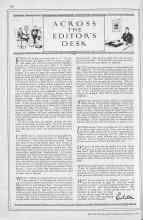 Better Homes & Gardens February 1930 Magazine Article: ACROSS THE EDITOR'S DESK