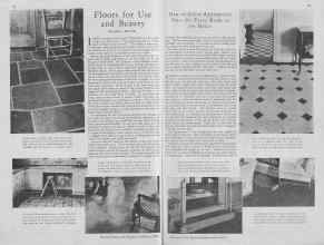 Better Homes & Gardens February 1930 Magazine Article: Floors for Use and Beauty