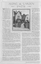 Better Homes & Gardens March 1930 Magazine Article: ALONG the GARDEN PATH
