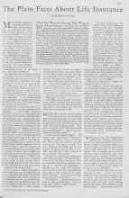 Better Homes & Gardens March 1930 Magazine Article: The Plain Facts About Life Insurance