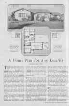 Better Homes & Gardens March 1930 Magazine Article: A House Plan for Any Locality