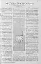 Better Homes & Gardens March 1930 Magazine Article: Let's Block Out the Garden