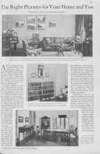 Better Homes & Gardens March 1930 Magazine Article: The Right Pictures for Y our Home and You