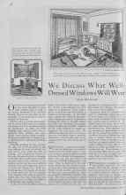 Better Homes & Gardens March 1930 Magazine Article: We Discuss What Well-Dressed Windows Will Wear