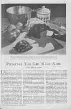 Better Homes & Gardens March 1930 Magazine Article: Preserves You Can Make Now