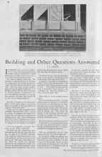 Better Homes & Gardens March 1930 Magazine Article: Building and Other Questions Answered