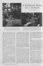 Better Homes & Gardens April 1930 Magazine Article: A Gardened Home on a Hillside