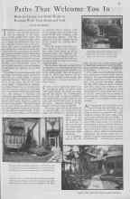 Better Homes & Gardens April 1930 Magazine Article: Paths That Welcome You In