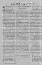 Better Homes & Gardens April 1930 Magazine Article: You Make Your Own Music-Pictures