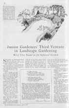 Better Homes & Gardens April 1930 Magazine Article: Junior Gardeners' Third Venture in Landscape Gardening