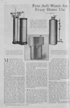 Better Homes & Gardens April 1930 Magazine Article: Pure Soft Water for Every Home Use