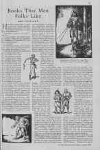 Better Homes & Gardens April 1930 Magazine Article: Books That Men Folks Like