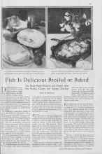 Better Homes & Gardens April 1930 Magazine Article: Fish Is Delicious Broiled or Baked