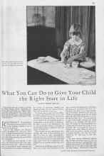 Better Homes & Gardens April 1930 Magazine Article: What You Can Do to Give Your Child the Right Start in Life